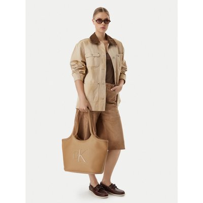 Handtasche Calvin Klein Bold Ck LV04F3562G Beige