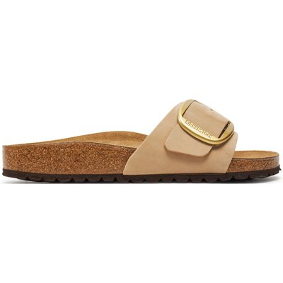 Pantoletten Birkenstock Madrid Big Buckle 1024009 Beige