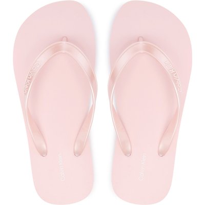 Zehentrenner Calvin Klein Flip Flop Tpu Metallic HW0HW02956 Hellrosa