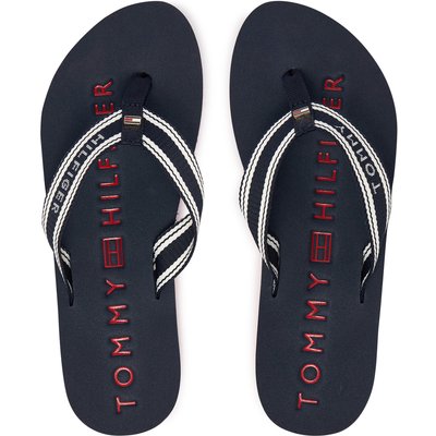 Zehentrenner Tommy Hilfiger Th Webbing Summer Sandal FW0FW09193 Dunkelblau