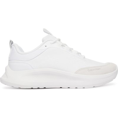 Sneakers Calvin Klein Light Eva Runn Laceup Aop HW0HW03292 Weiß