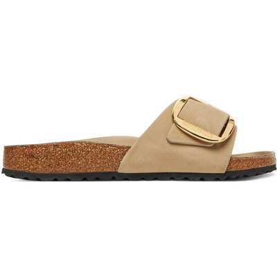 Pantoletten Birkenstock Madrid Big Buckle Hex 1030467 Braun