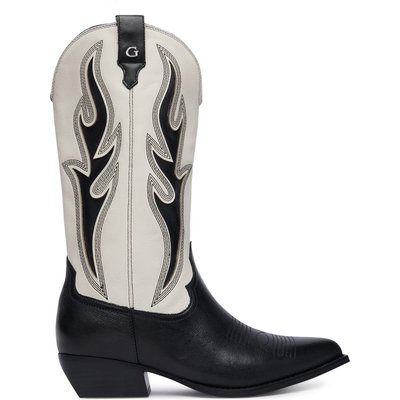 Cowboystiefel Guess FLTLRG LEA11 Schwarz