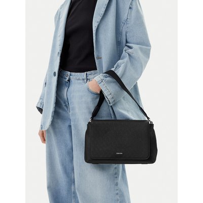 Handtasche Calvin Klein Ck Must Satchel_Mono K60K613181 Schwarz