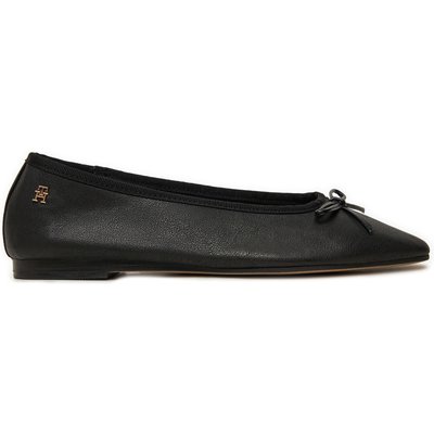 Ballerinas Tommy Hilfiger Soft Leather FW0FW08355 Schwarz
