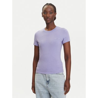 Tommy Jeans T-Shirt Linear DW0DW21164 Violett Slim Fit