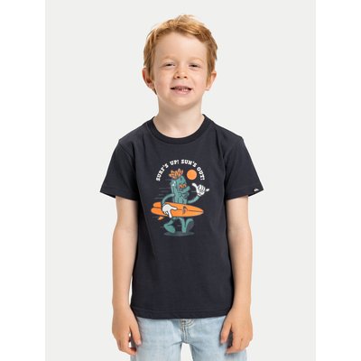 Quiksilver T-Shirt Ev Gone Surfing EQKZT03569 Schwarz Regular Fit