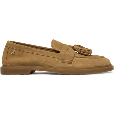 Mokassins Tommy Hilfiger Light Suede Tassel Loafer FW0FW09285 Braun