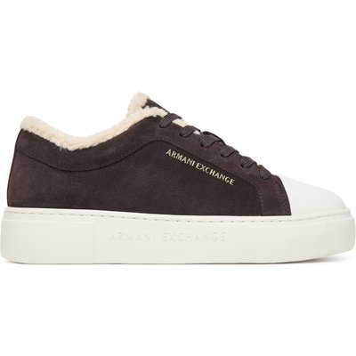 Sneakers aus Stoff Armani Exchange XW003067 AF27450 U6032 Dunkelbraun