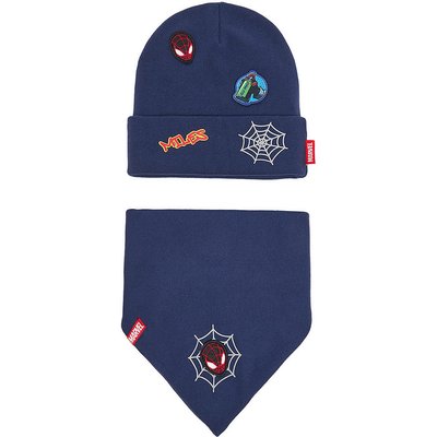 Set Schal und Mütze Spiderman Ultimate CEO-ACCCS-AW25-113SPRMV Dunkelblau
