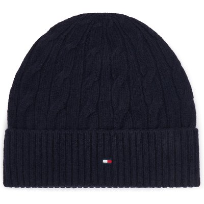 Mütze Tommy Hilfiger Th Flag Cable AM0AM14859 Dunkelblau