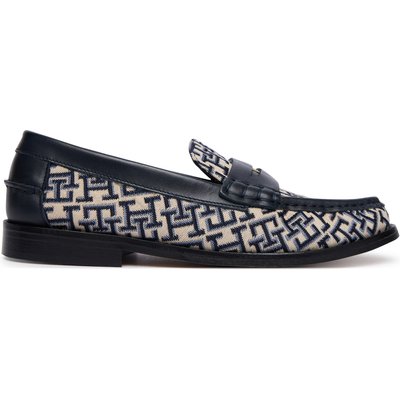 Slipper Tommy Hilfiger Th Monogram Penny Bar Loafer FW0FW09537 Dunkelblau