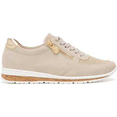 Halbschuhe Rieker N5121-60 Beige