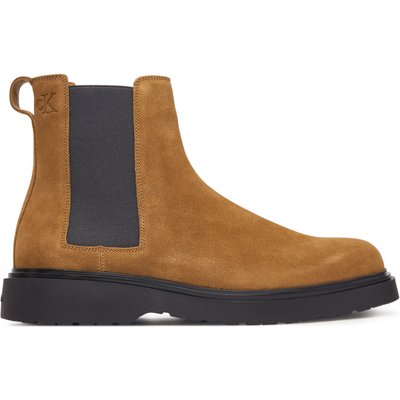 Klassische Stiefeletten Calvin Klein Combat Ess Chelsea Boot Su YM0YM01372 Braun