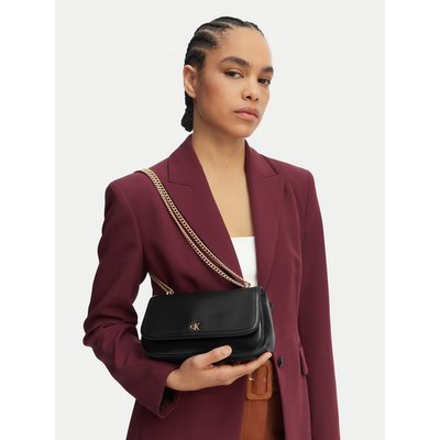 Handtasche Calvin Klein Ck Convertible Chain Small Bag LV04F3172G Schwarz