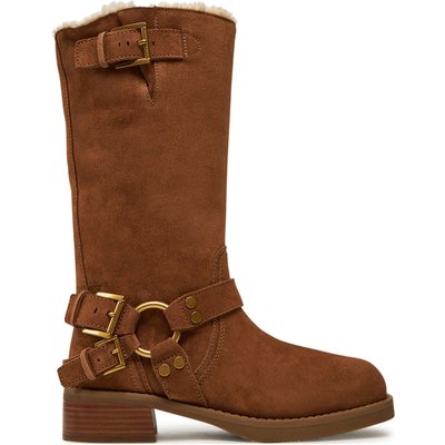Klassische Stiefel MICHAEL Michael Kors Crosby 40F4CBFB6S Braun