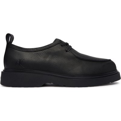 Halbschuhe Calvin Klein Combat Apron Laceup Tu Lth HM0HM02245 Schwarz