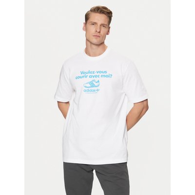 adidas T-Shirt Graphic Tee JC8365 Weiß Regular Fit