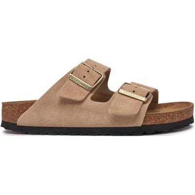 Pantoletten Birkenstock Arizona zamsz 1029260 Beige