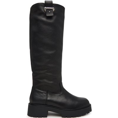 Stiefel Calvin Klein Chunky High Boot Lth Hdw HW0HW03201 Schwarz