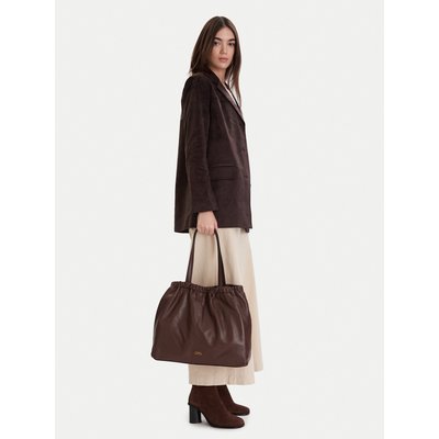 Handtasche Tommy Hilfiger Soft Leather Tote AW0AW18308 Dunkelrot