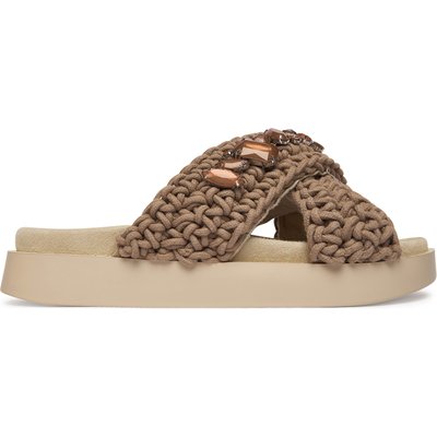 Pantoletten Inuikii Woven Stones 1004.003.0073 Hellbeige
