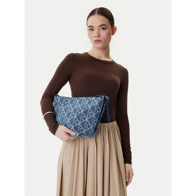 Handtasche Calvin Klein Emblem Aop Denim Bucket LV04F3432G Blau