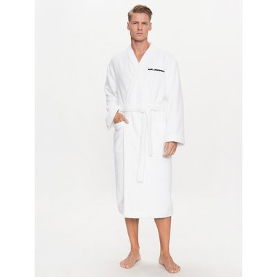 KARL LAGERFELD Bademantel Ikonik 230M2185 Weiß