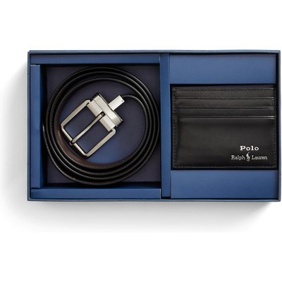 Kartenetui und Gürtel Set Polo Ralph Lauren 405880721001 Schwarz