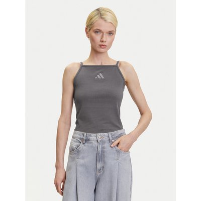 adidas Top ALL SZN Rib JJ1223 Grau Slim Fit