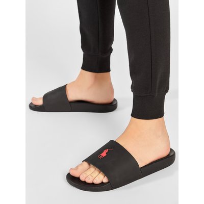 Pantoletten Polo Ralph Lauren Polo Slide 809852071004 Schwarz