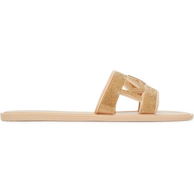 Pantoletten KARL LAGERFELD Jelly III KL80005S Goldfarben