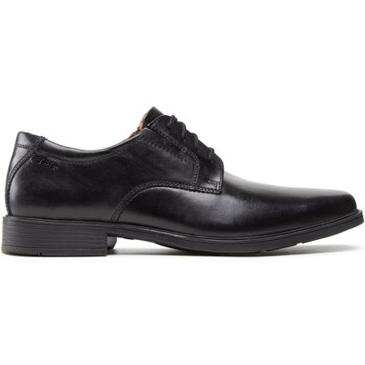 Halbschuhe Clarks Tilden Plain 261103507 Schwarz