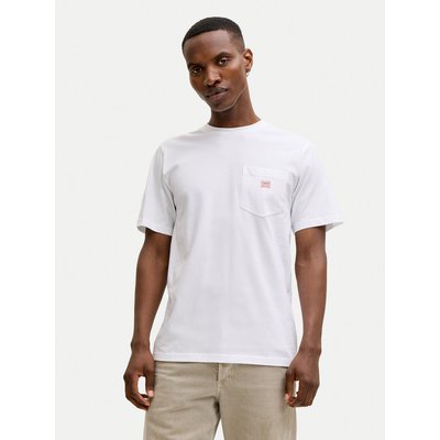 Jack & Jones T-Shirt Blucaleb 12293019 Weiß Regular Fit
