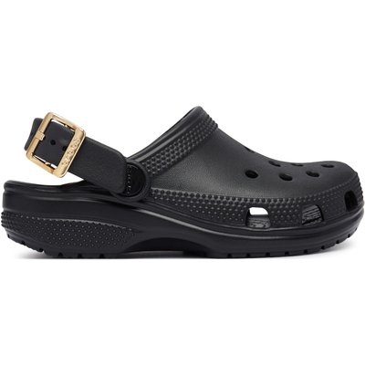Pantoletten Crocs Classic Metallic Buckle Clog K 214228 Schwarz