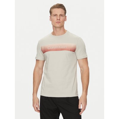 Calvin Klein T-Shirt Linear Ombre K10K114163 Grau Regular Fit