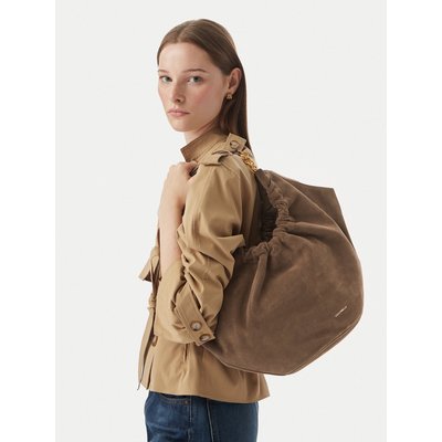 Handtasche Coccinelle V5G Coccinellesmash Suede Bim E1 V5G 11 02 01 Dunkelbeige