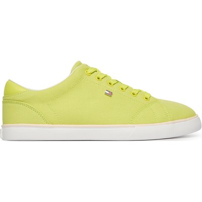 Sneakers aus Stoff Tommy Hilfiger Th Low Profile Vulc Canvas FW0FW09102 Gelb