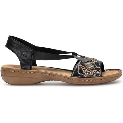 Sandalen Rieker 608B9-00 Schwarz