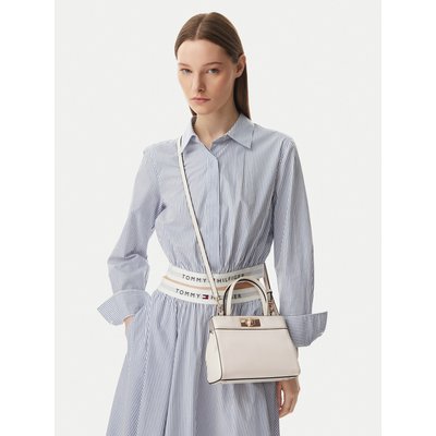 Handtasche Tommy Hilfiger Th Modern Mini Satchel AW0AW18726 Weiß