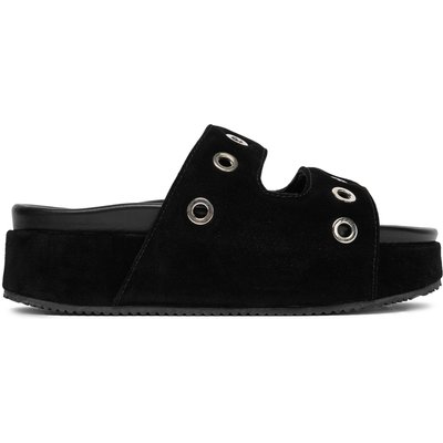 Pantoletten Inuikii Suede Studs 70103-153 Schwarz