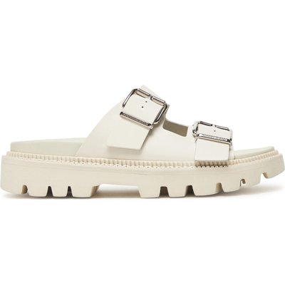 Pantoletten Tommy Jeans Tjw Double Strap Sandal EN0EN02753 Weiß