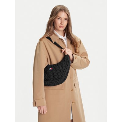 Handtasche Tommy Jeans Tjw Urban Quilted AW0AW17546 Schwarz