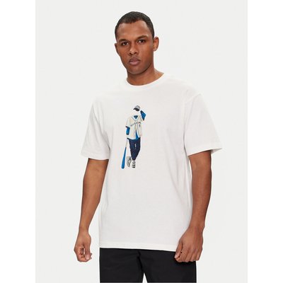 New Balance T-Shirt Basketball Style MT41577 Weiß Relaxed Fit