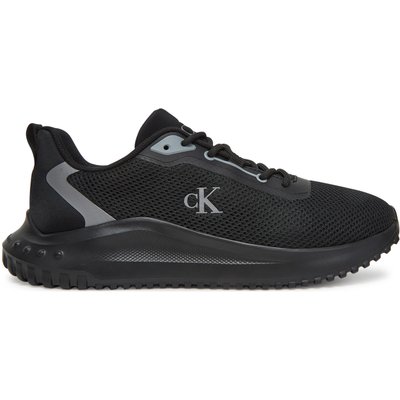 Sneakers Calvin Klein Jeans Eva Runner L-Up Mix Mesh Logo Ck YW0YW01851 Schwarz