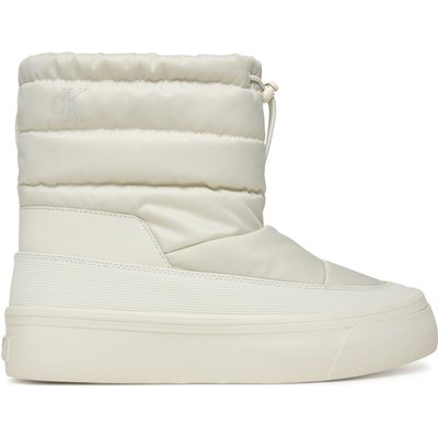 Schneeschuhe Calvin Klein Vulc Flatf Snowboot Nylon Mix Mg YW0YW01977 Weiß