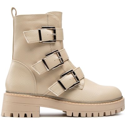 Schnürstiefeletten DeeZee ZAL13202-4 Beige