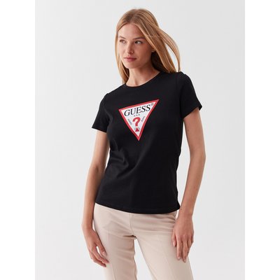 Guess T-Shirt W1YI1B I3Z14 Schwarz Slim Fit