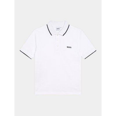 Boss Poloshirt J25P26 S Weiß Regular Fit