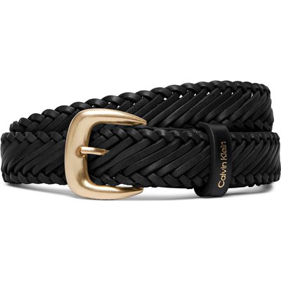 Damengürtel Calvin Klein Braided Logo Buckle 25Mm LV04F7087G Schwarz